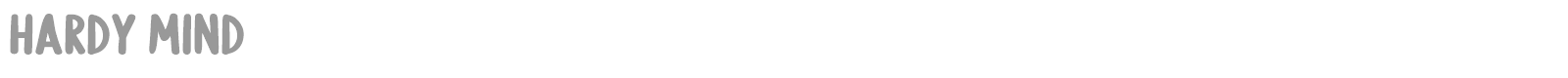 Hardy Mind font preview